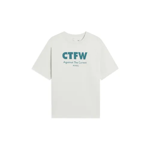 LINING CF Tracing T-Shirts Unisex Water Mist Gray