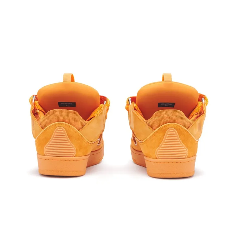 Lanvin Curb Low Top Stylish Skateboarding Shoes Men's Orange-3