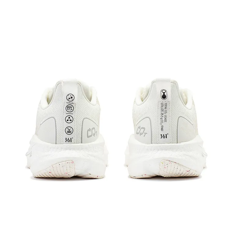 361° Carbon CQT Carbon Speed CQT MIRO Low Top Running Shoes Men's Feather White-3