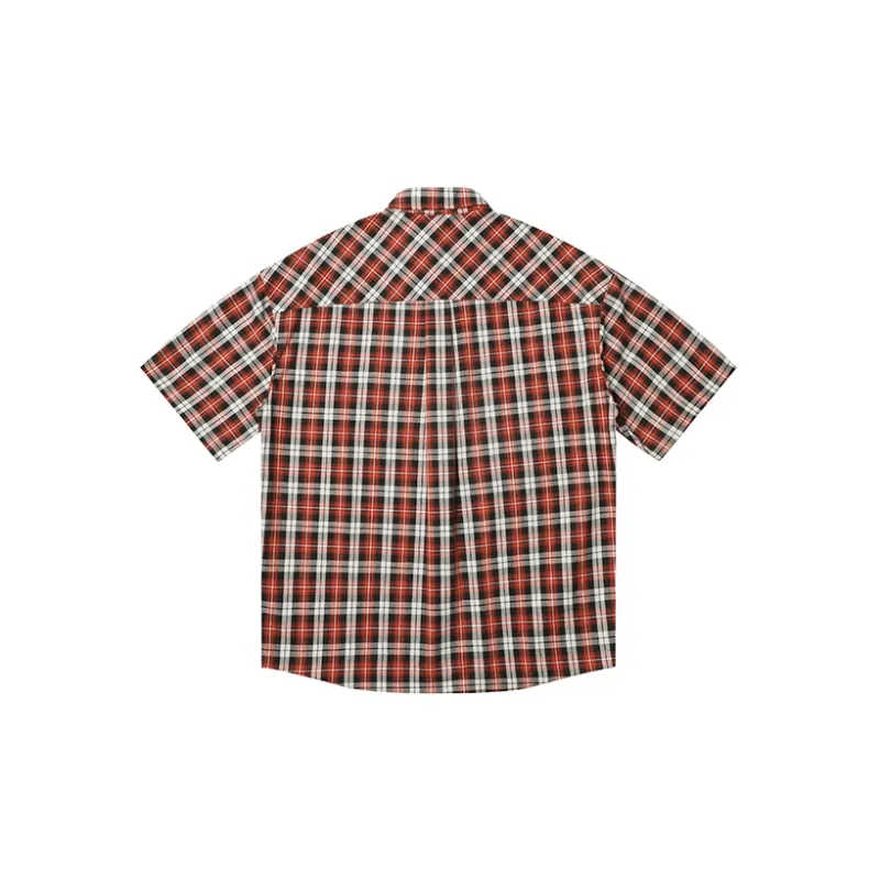 COUNTRY MOMENT Shirts Men Orange Red Plaid-1