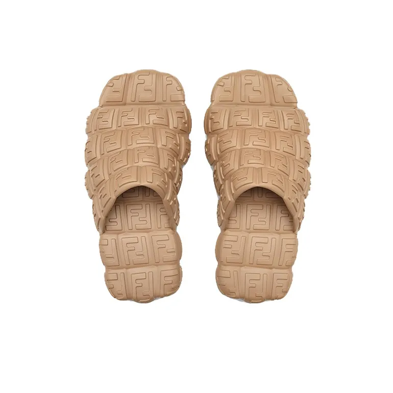 FENDI Logo Embossed Cloud Slides-3