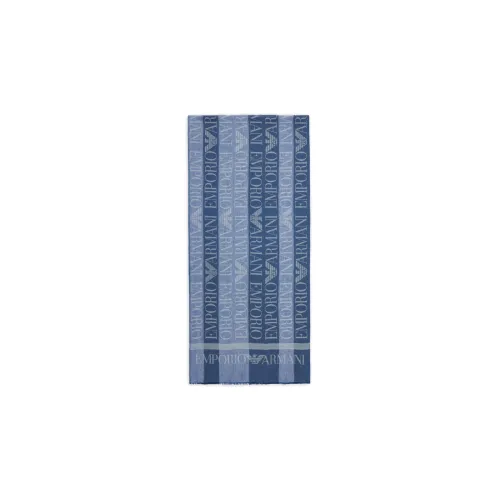 EMPORIO ARMANI Silk Scarves Women's Blue