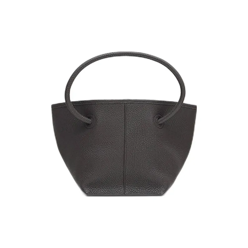 TIME LOVER Top Grain Cow Leather Wristband Bag Medium Size Women's-6