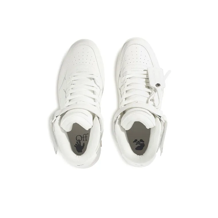 OFF WHITE Out Of Office Leather HighTop Sneaker 'White'-4