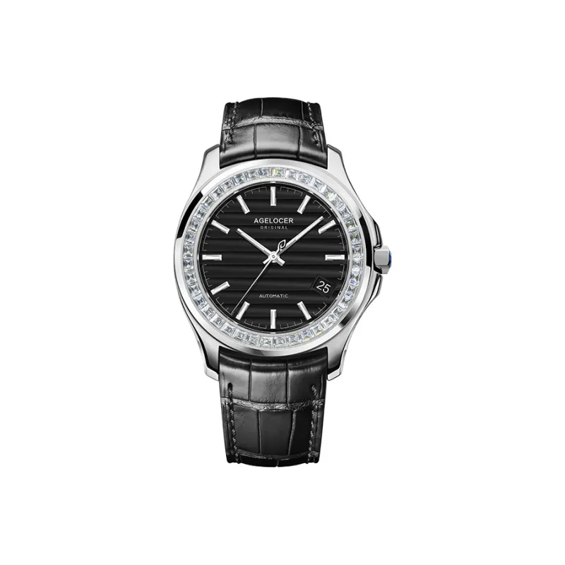 AGELOCER Baikal Automatic Mechanical Movement Watch Men's Watches Blue Dial-0