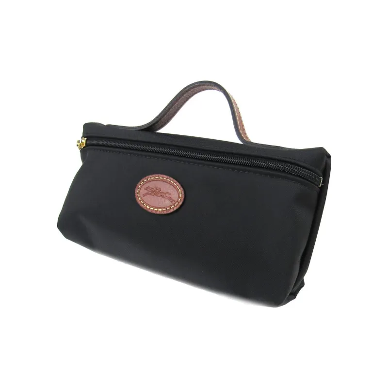 LONGCHAMP Le Pliage Canvas Portable Makeup Bag, Clutch, Toiletry Bag 19 Women's Black-1
