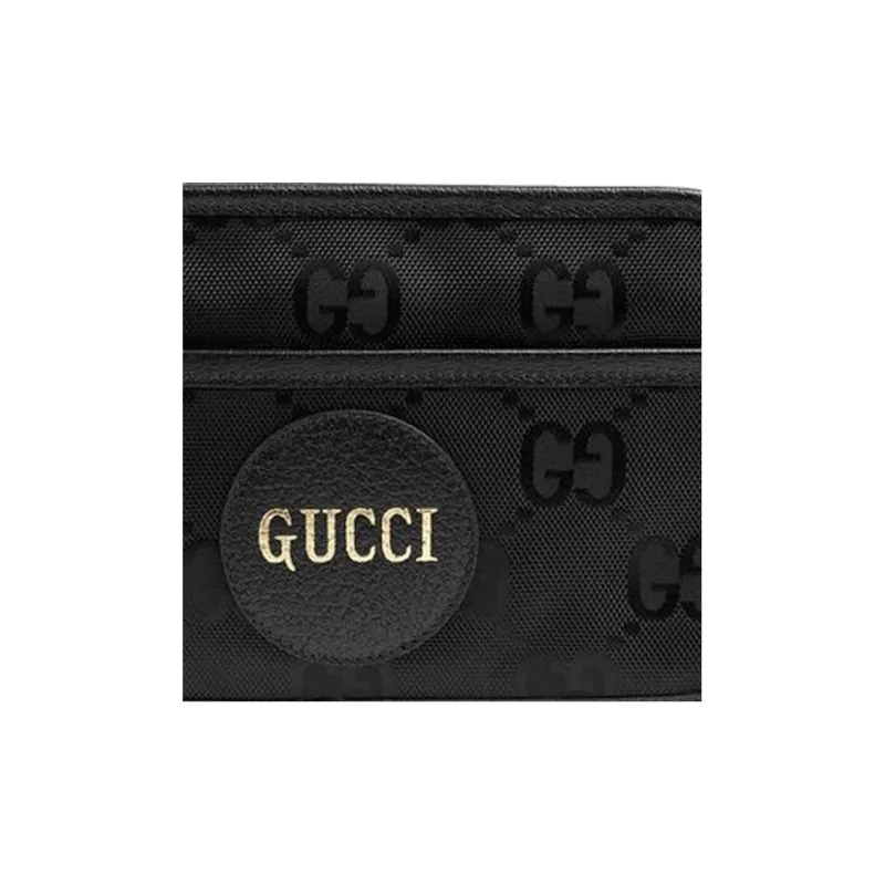 GUCCI Off The Grid Leather Nylon Hybrid Makeup Bags Clutches Unisex Black-7