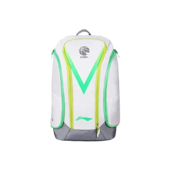 LiNing Polyester Backpack Large Size Unisex White Green/White Pink/White Purple