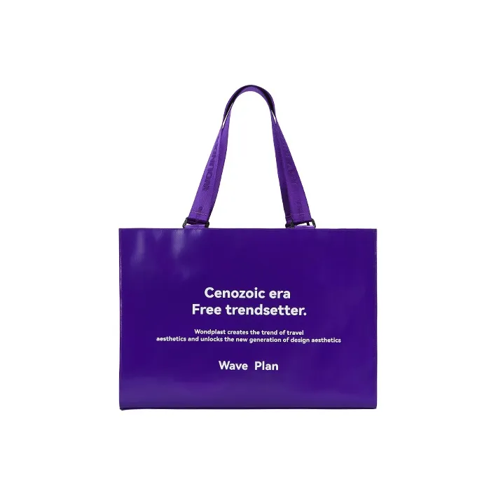 WPT PVC Tote Bag Shopping Bag Shoulder Bag Large Size Unisex Multicolor-23