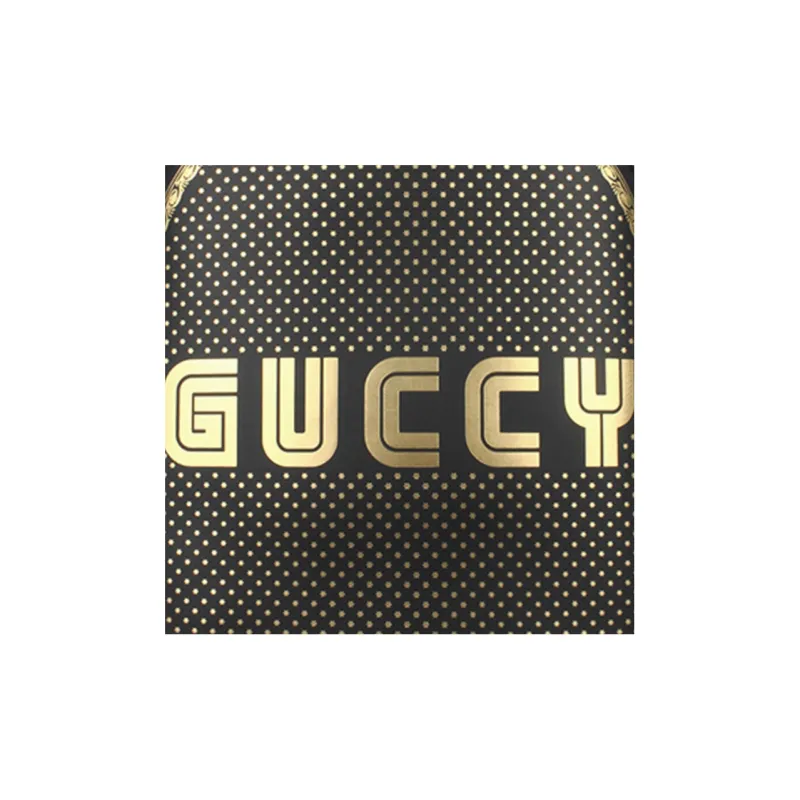 GUCCI Leather Backpack Large Size Men's Black-4