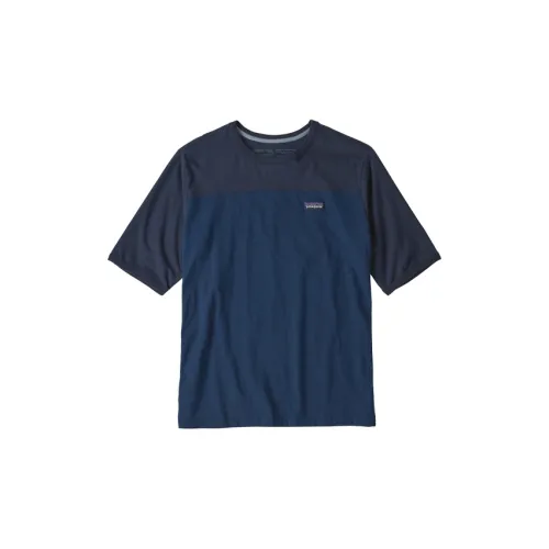 Patagonia T-Shirts Men Stone Blue/STONE BLUE