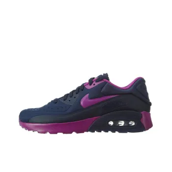 Nike Air Max 90 Ultra SE Cushioned Slip-Resistant Low-Top Sports Casual Shoes GS Black Purple