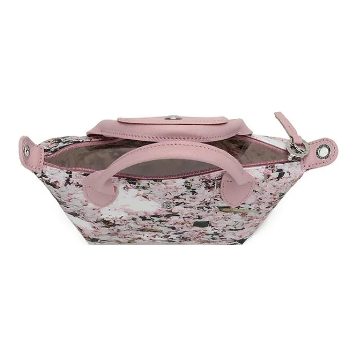 LONGCHAMP Le Pliage Fabric Crossbody Bag, Dumpling Bag, One Shoulder Handbag Mini Women's Pink-5