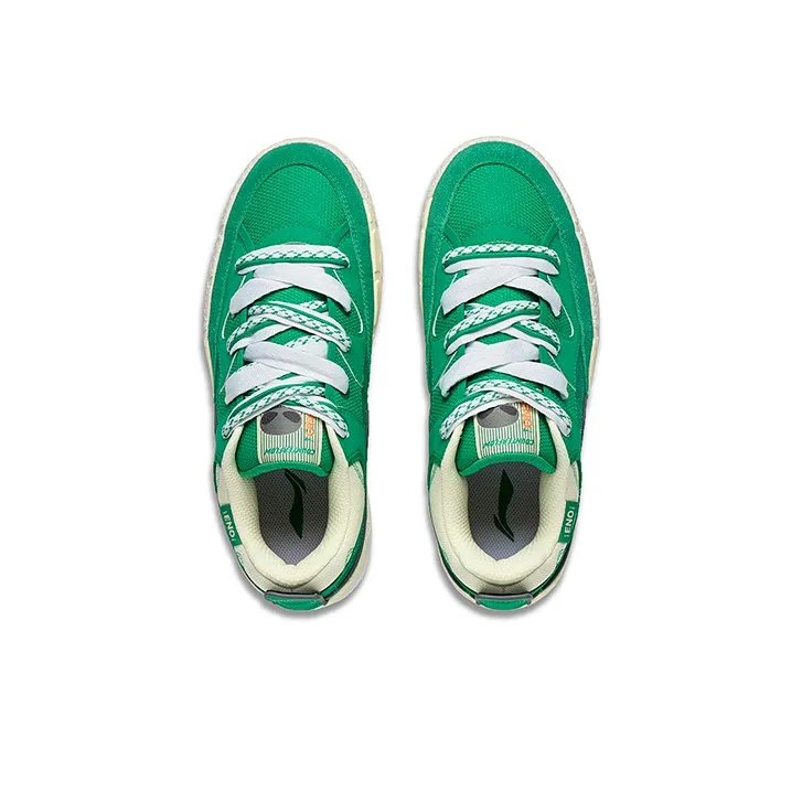 LiNing Reputation 3 Renowned 3.0 Anti-Slip Wear-Resistant Low-Top Skateboard Shoes Women's Jade Fruit Green-2