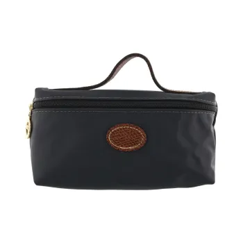 LONGCHAMP Le Pliage Canvas Canvas Bag Makeup Bag Regular Women's Black