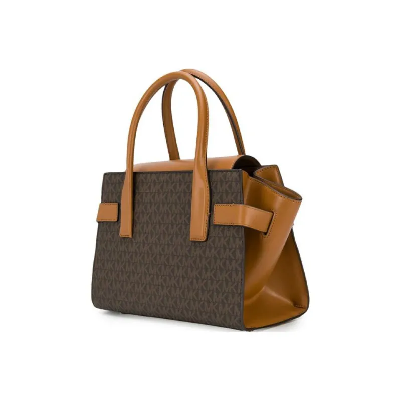 MICHAEL KORS Carmen Canvas Handbag Shoulder Bag Crossbody Bag Women's Brown & Color-1