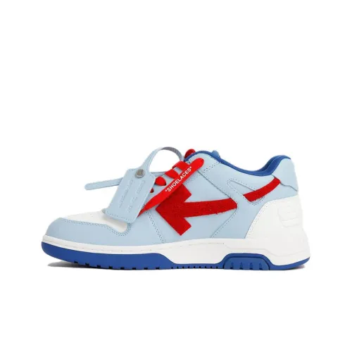 OFF-WHITE Out Of Office Skateboard Shoes Men Low-Top Blue/Red