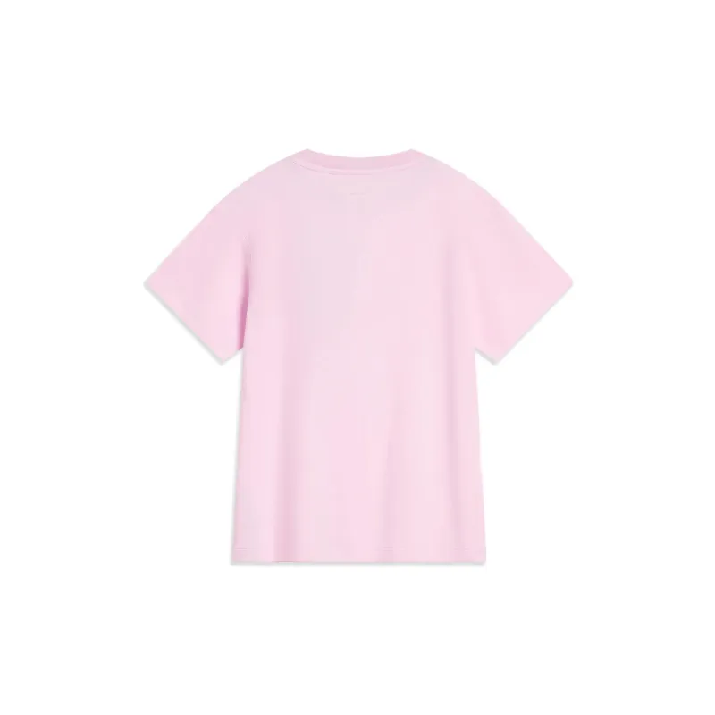 LiNing x Disney Sports Trend Series T Shirt Women's Cherry Blossom Pink-1