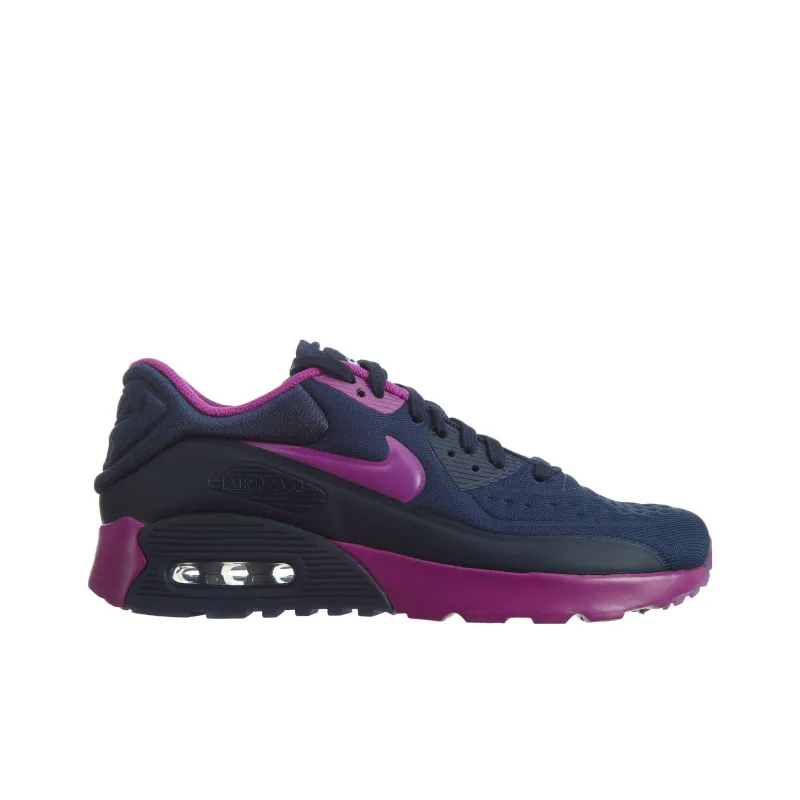 Nike Air Max 90 Ultra SE Cushioned Slip-Resistant Low-Top Sports Casual Shoes GS Black Purple-1