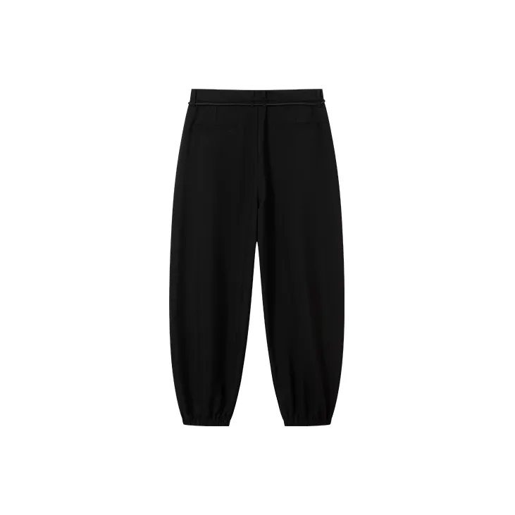 YK&YB Knitted Sweatpants Unisex Black-1