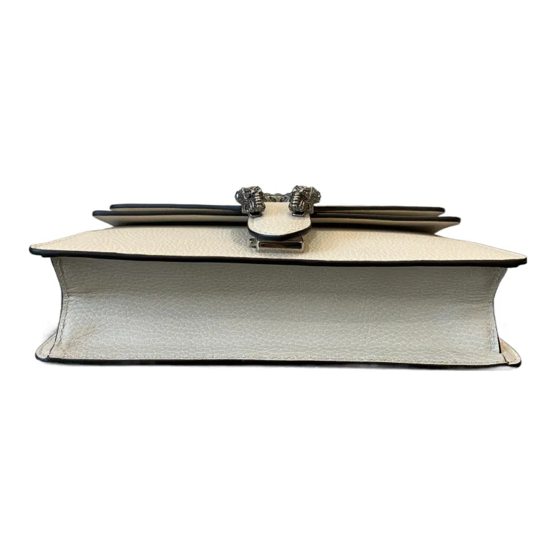 GUCCI Dionysus Leather Shoulder Bag, Crossbody Bag Women's White-3