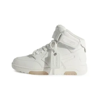 OFF WHITE Out Of Office Leather HighTop Sneaker 'White'