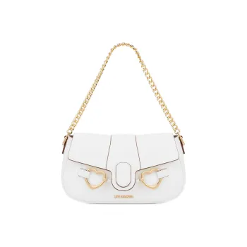 LOVE MOSCHINO PU Portable Crossbody Bag, Shoulder Bag Women's White