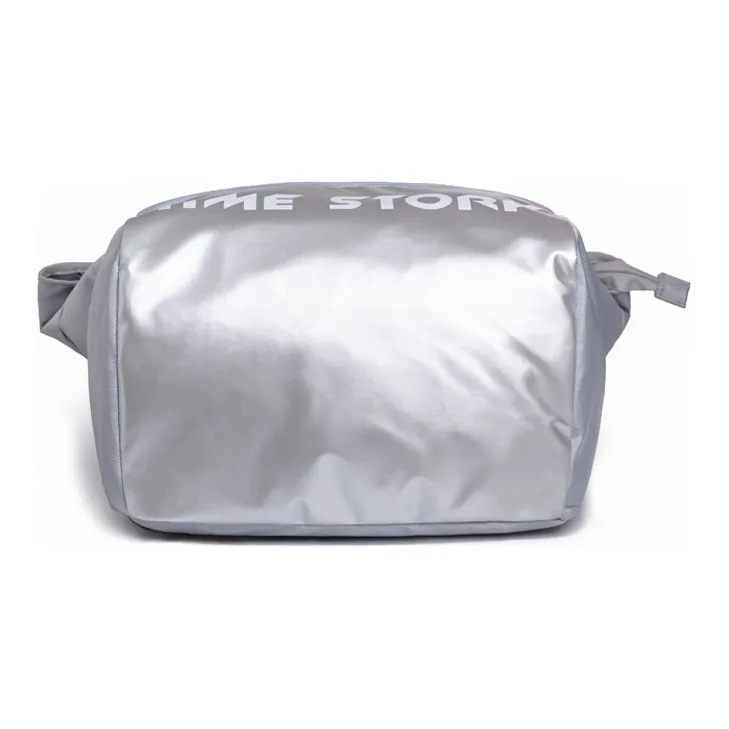 LOVERPUSS Polyester Basketball Bag Backpack Large Size Unisex Iridescent Gray-3