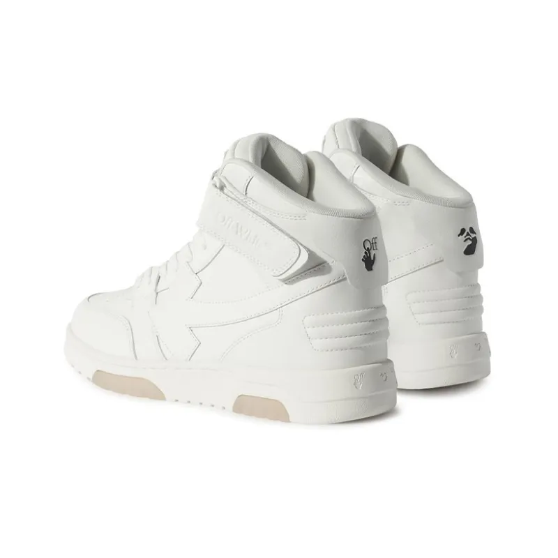 OFF WHITE Out Of Office Leather HighTop Sneaker 'White'-3