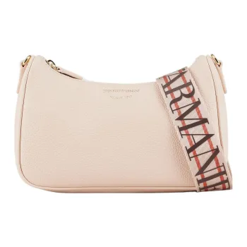 EMPORIO ARMANI Deerskin Crossbody Bag, Shoulder Bag Women's Nude Pink