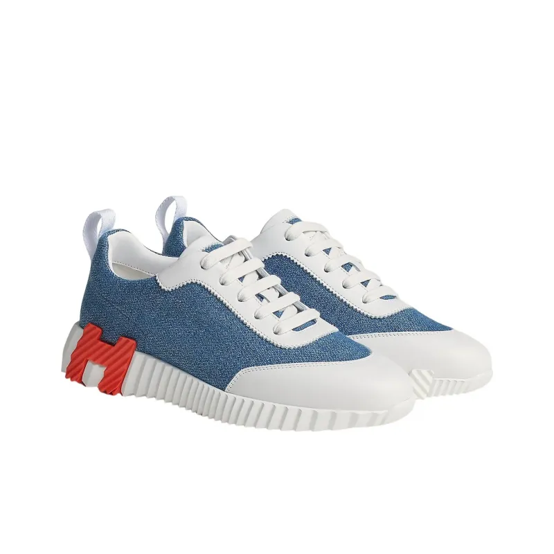 HERMES Bouncing Low Top Sports Casual Shoes Women's Blue-2