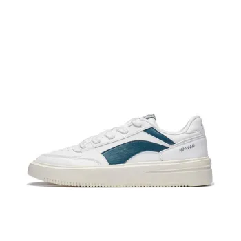 LiNing Sports Life Collection Starfall Anti Slip Wear Resistant Low Top Skateboard Shoes Men's White Green