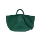 Aqua Green Baby Calf Neck Stripe