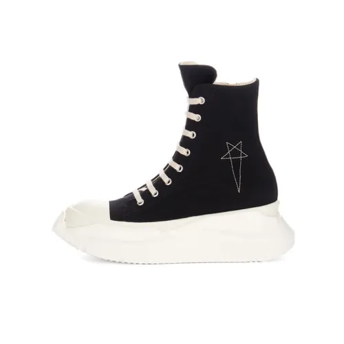 Rick Owens DRKSHDW Abstract High Top Embroidered Pentagram Black