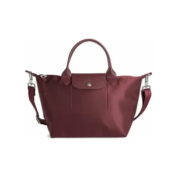 LONGCHAMP Le Pliage Néo Fabric Crossbody One Shoulder Handbags Small Size Women's Dark Red