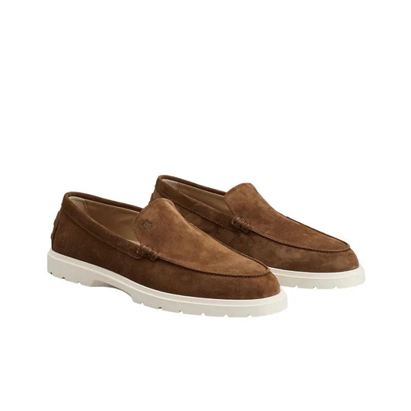 TOD'S Logo Embossed Slip On Loafers-1