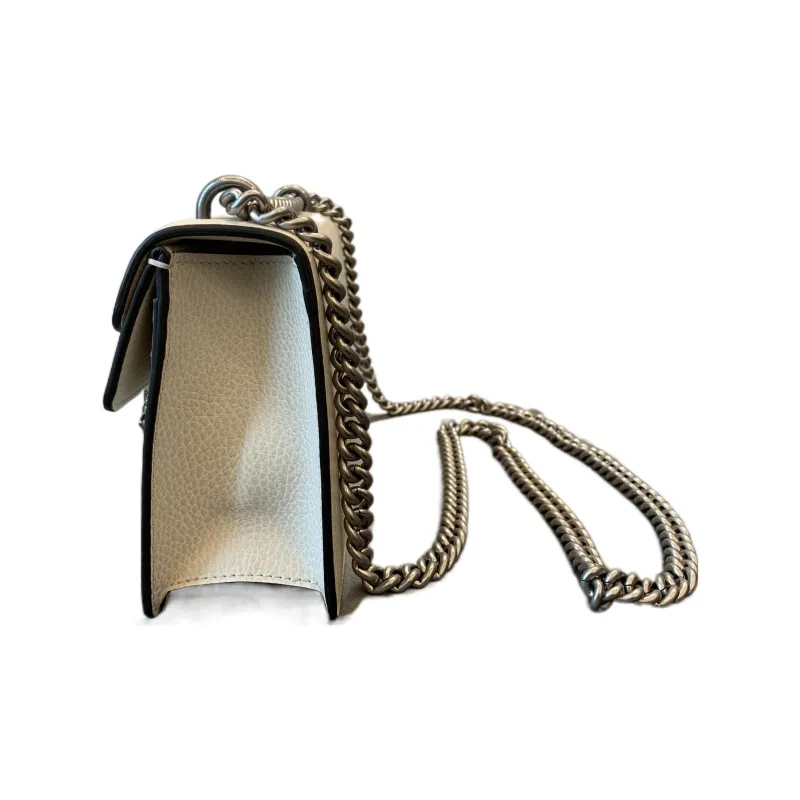 GUCCI Dionysus Leather Shoulder Bag, Crossbody Bag Women's White-2