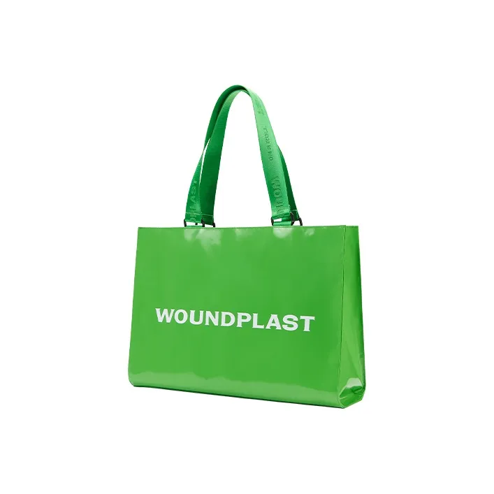 WPT PVC Tote Bag Shopping Bag Shoulder Bag Large Size Unisex Multicolor-12