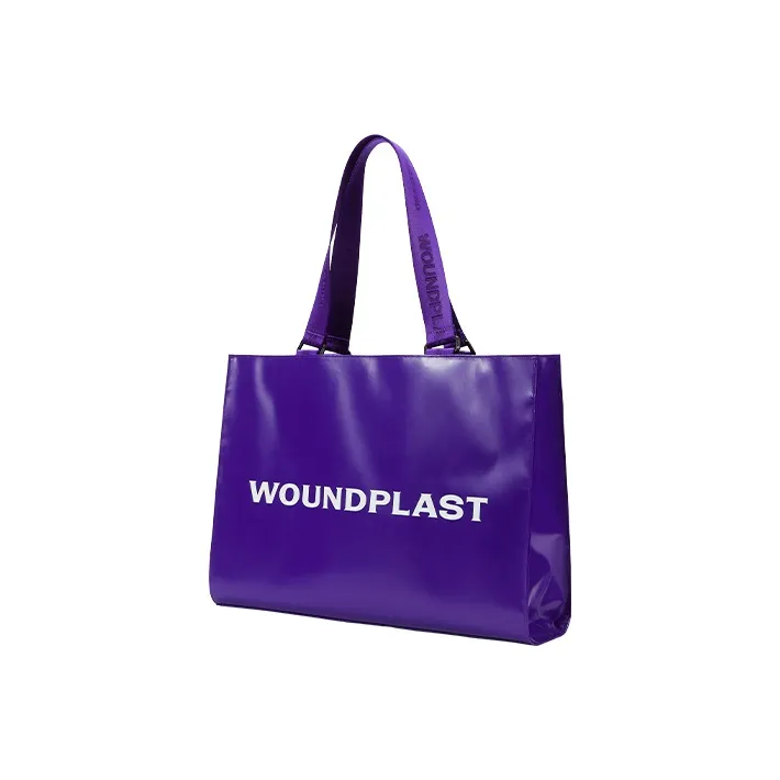WPT PVC Tote Bag Shopping Bag Shoulder Bag Large Size Unisex Multicolor-22