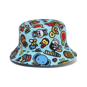 A BATHING APE Bucket Hats Kids Blue BLX