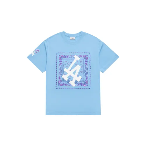 MLB PAISLEY BIG T-Shirts Unisex Light Blue