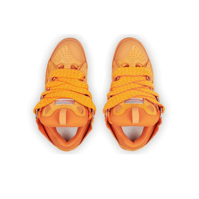Lanvin Curb Low Top Stylish Skateboarding Shoes Men's Orange-2