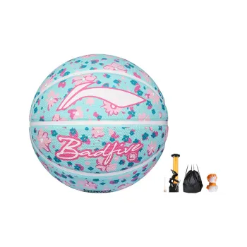 LiNing Rubber Basketball Flower Fairy Turquoise Size 5 Training