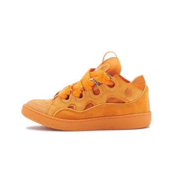 Lanvin Curb Low Top Stylish Skateboarding Shoes Men's Orange