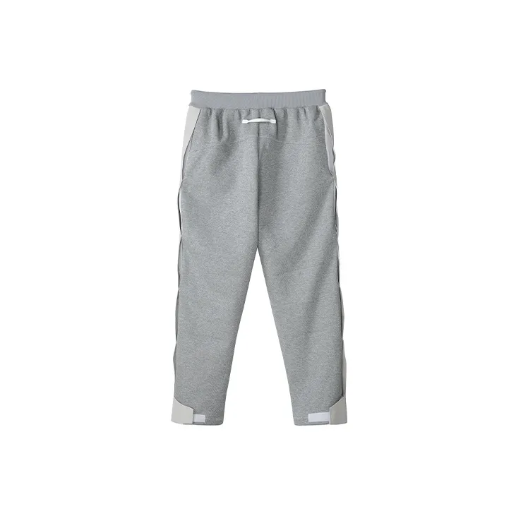 NORVINCY Breathable Elastic Waistband Solid Color Hip Hop Casual Pants Unisex-7