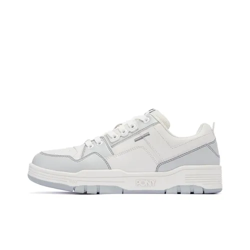 PONY Low-Top Skateboard Shoes Unisex Gray