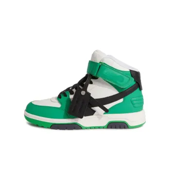 OFF WHITE Out Of Office Stylish Skateboarding Shoes Men's Green Black