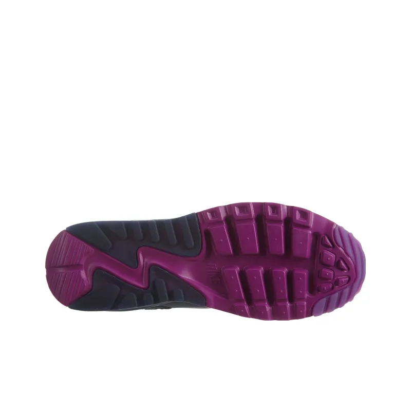 Nike Air Max 90 Ultra SE Cushioned Slip-Resistant Low-Top Sports Casual Shoes GS Black Purple-4