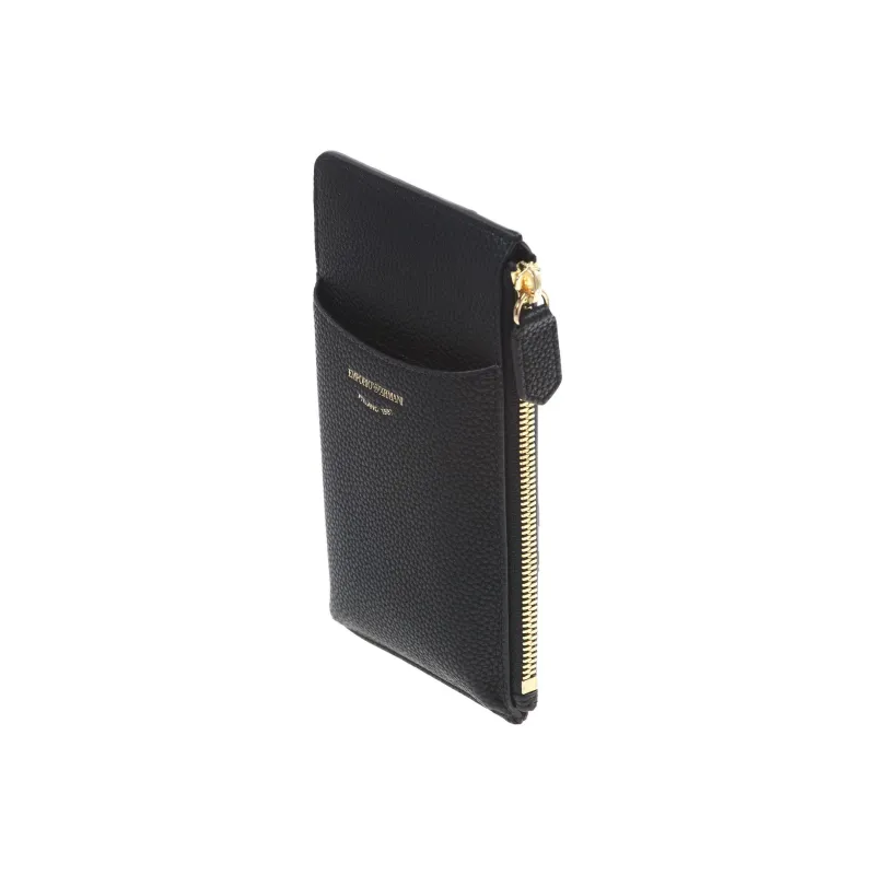 EMPORIO ARMANI Polyester Clutch Wallet Women's Black-2