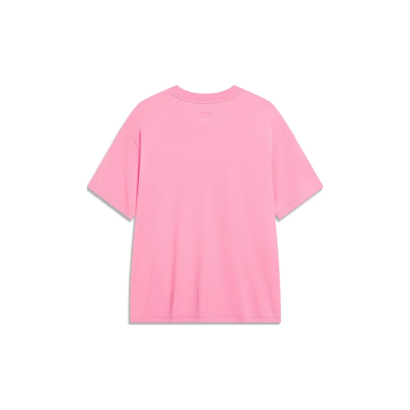 LiNing Sports Fashion Collection T Shirt Unisex Morning Light Pink-1